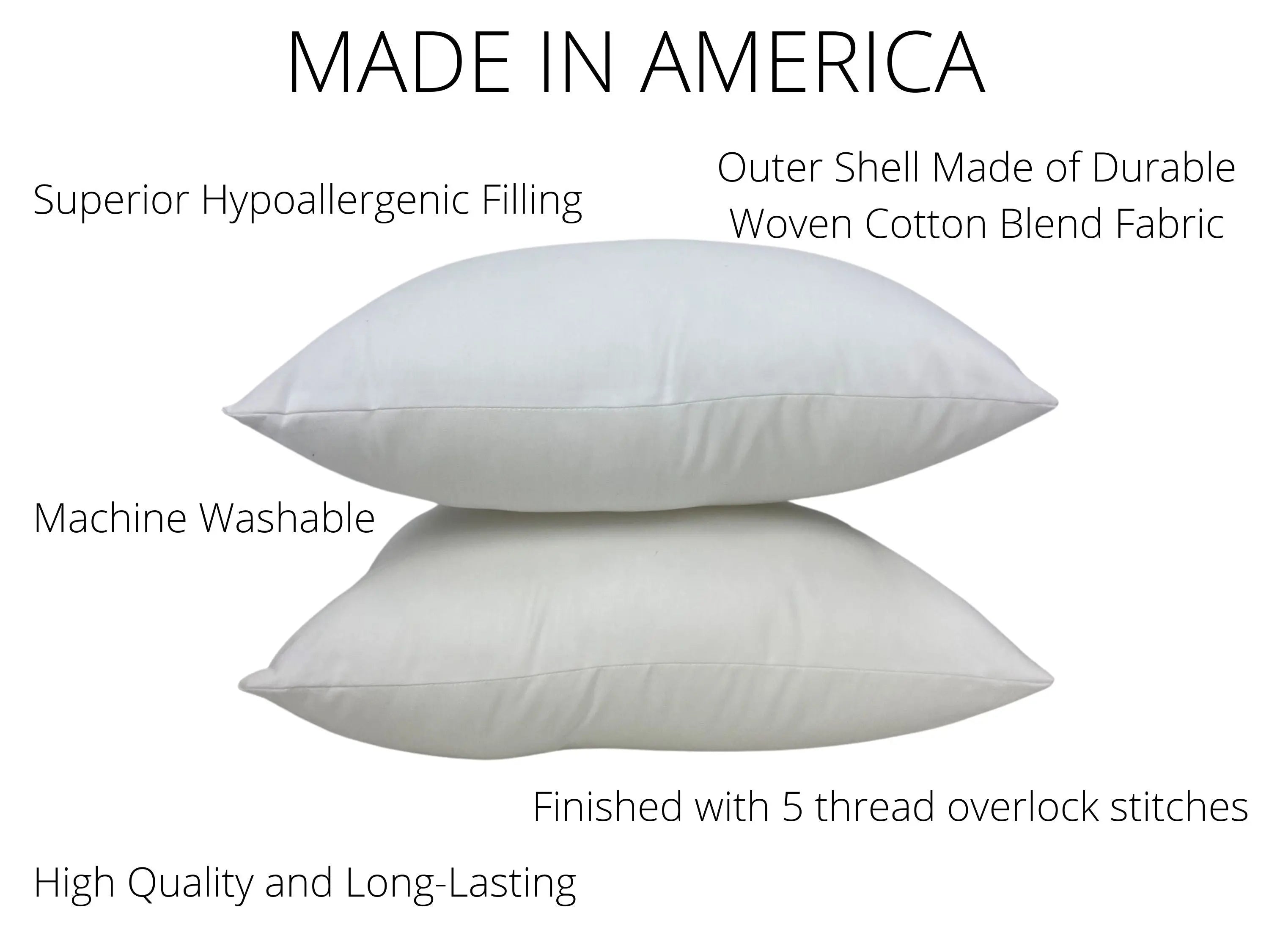 20x10 or 10x20 | Indoor Outdoor Hypoallergenic Polyester Pillow Insert | Quality Insert | Pillow Insert | Throw Pillow Insert | Pillow Form by UniikPillows