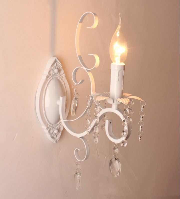 Bedroom Bedside Aisle Crystal Wall Lamp