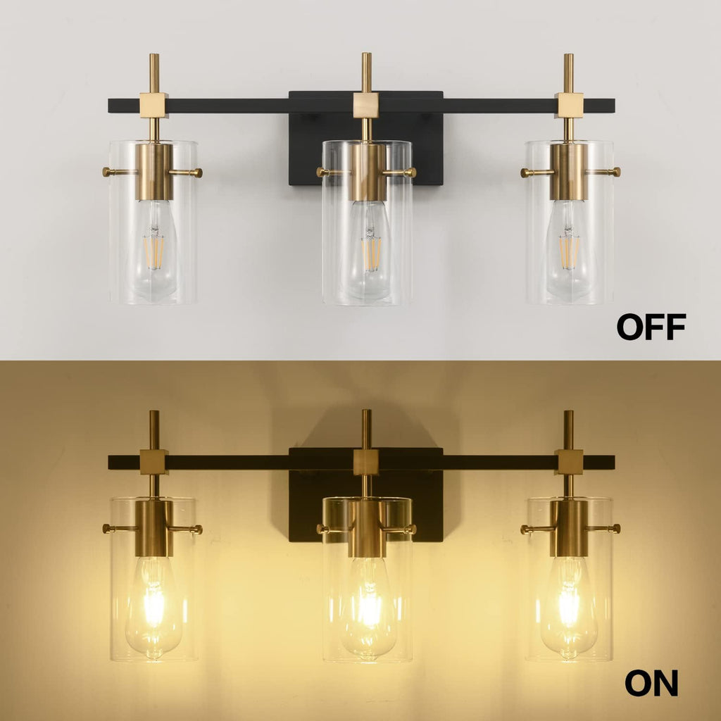 Vintage Vanity Lights with Glass Shade