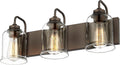 Farmhouse Glass Bathroom Vanity Light Fixture