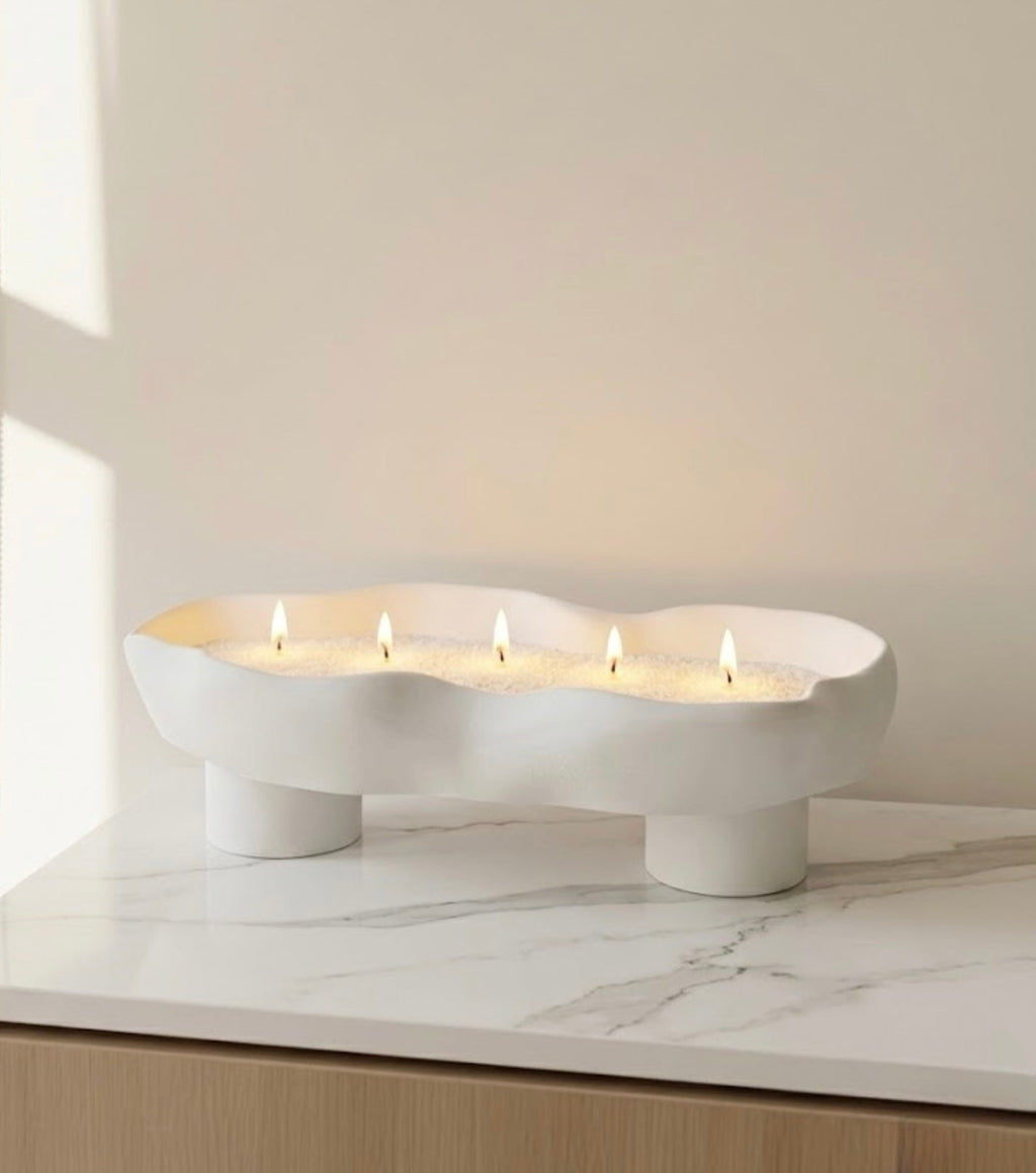 Scalloped Candle Tray