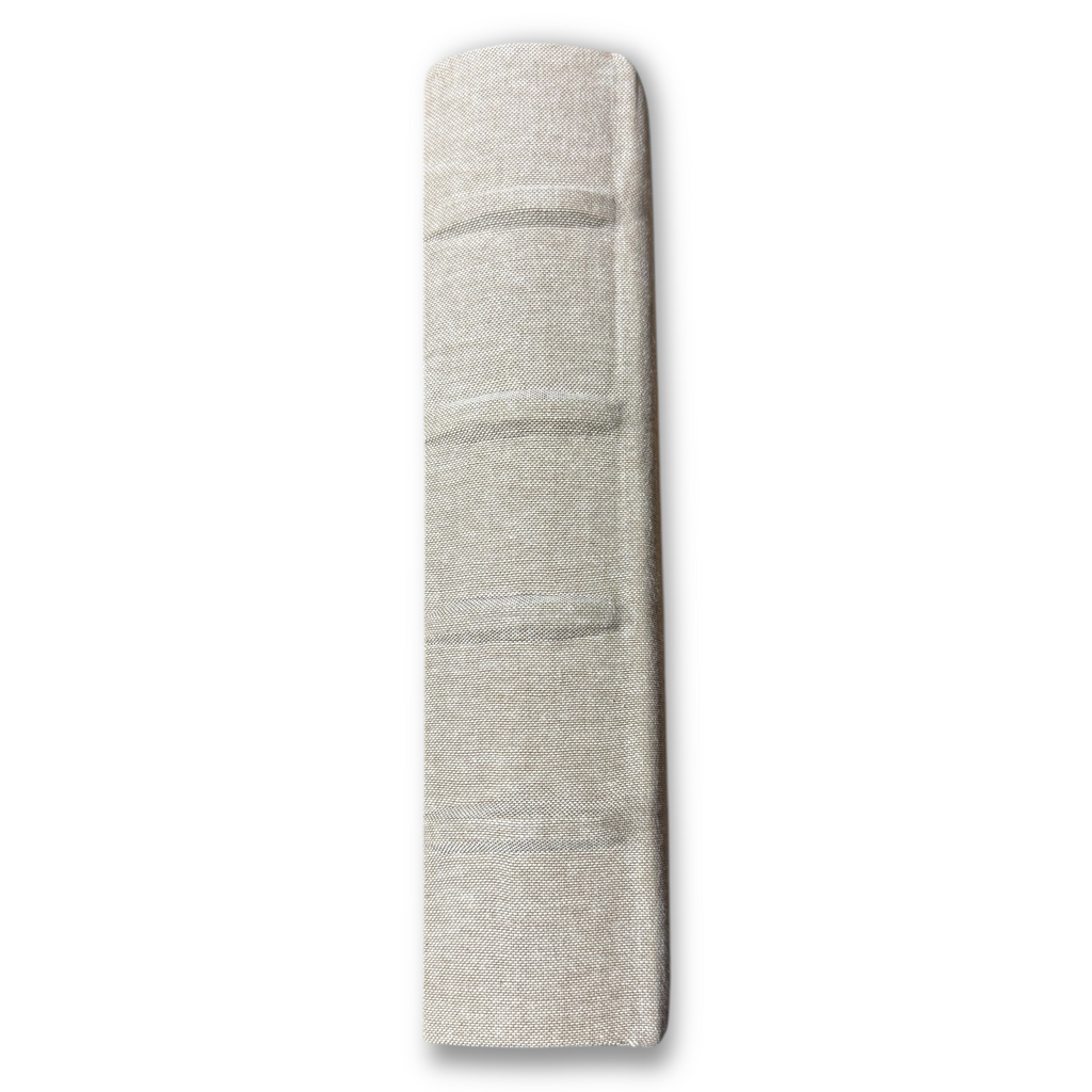 Beige Linen Hideaway Storage Book Box