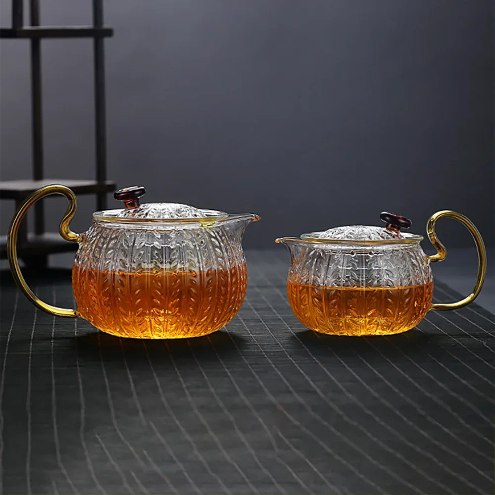 DecorBites™ Glass Teapot Infuser Gaiwan Puer Japanese Tea Pot Kitchen Accessories