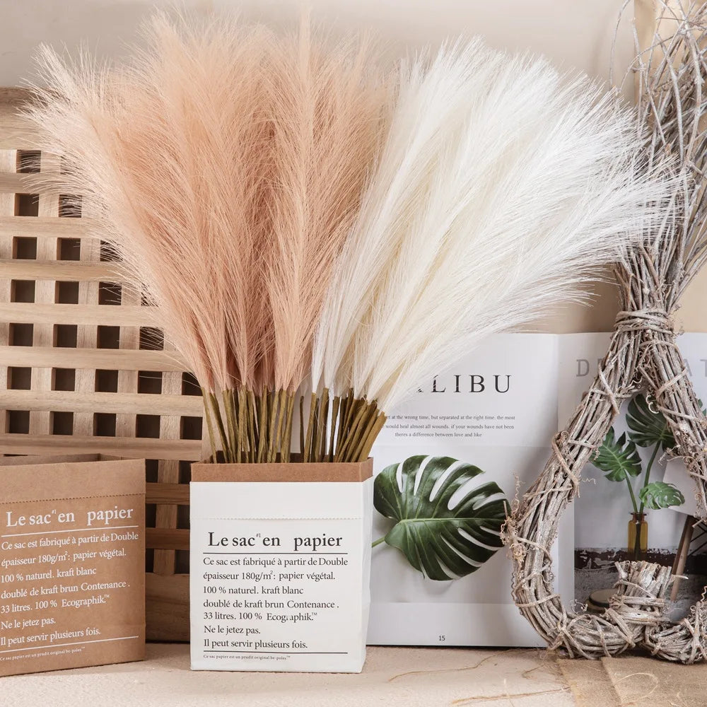 DecorBites™ Fluffy Pampas Grass Boho Decor Pampas Grass.