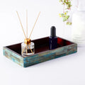 Vanity Tray Verdigris Collection Bone Inlay Handmade Bathroom Organizer, 10" x 6"