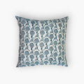 Nikhar Pure Linen Throw Pillow Cover - Azure Blue