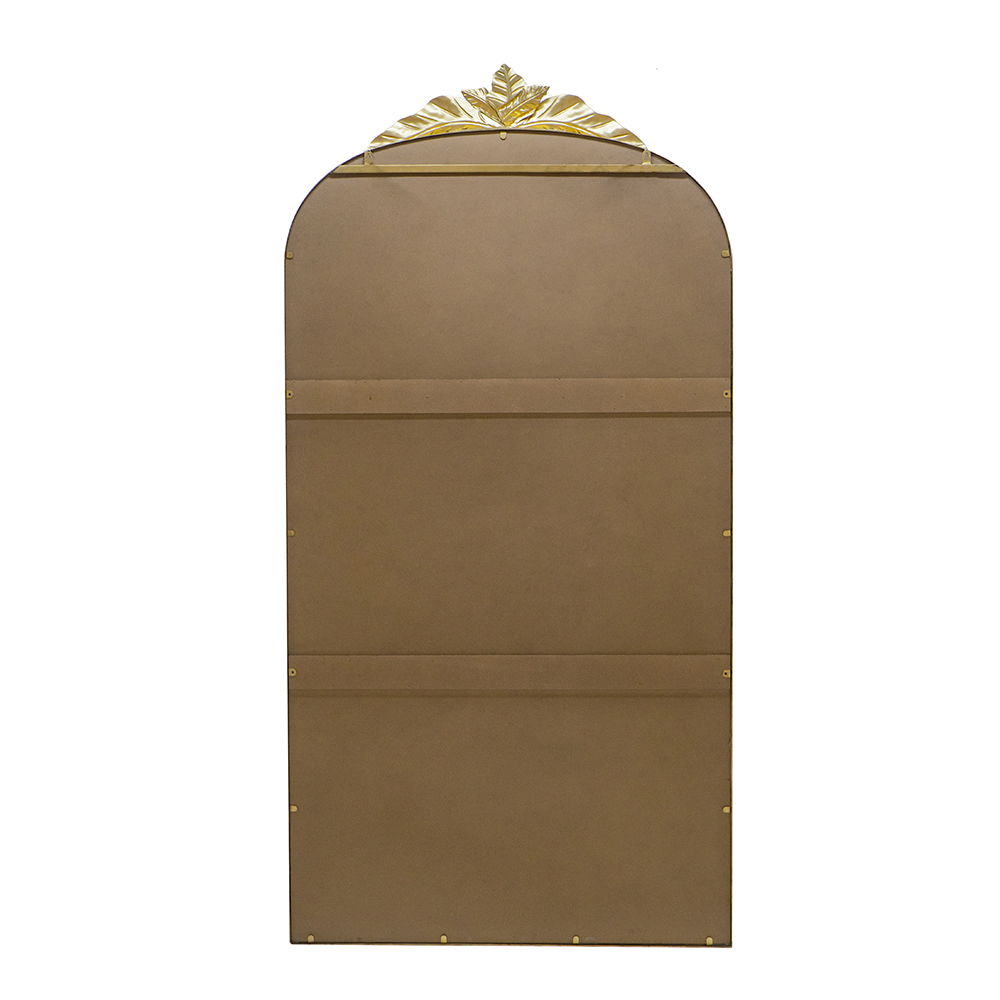 Arched Wall Mirror with Metal Frame