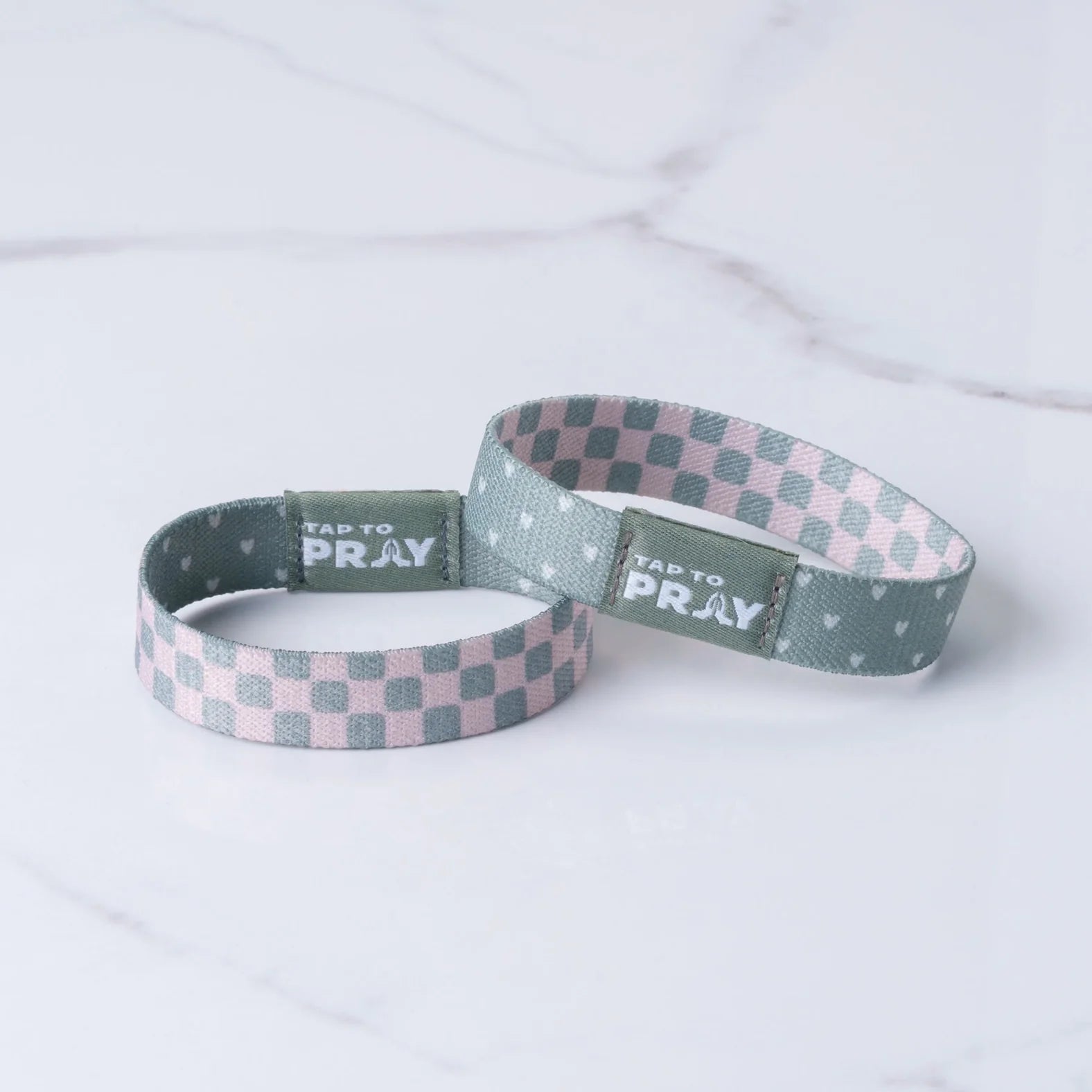 Cottage & Tile Tap to Pray Wristband